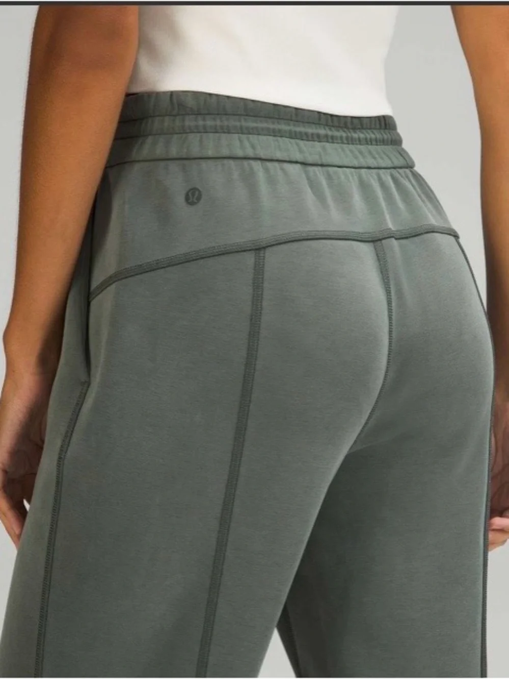 Lululemon Softstreme High Rise Pants in Nuetral Green Shade